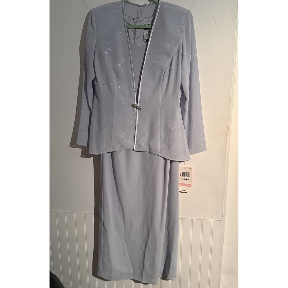 RM Richards Size 14 Dress Jacket Set Formal Sparkle Work Party Wedding